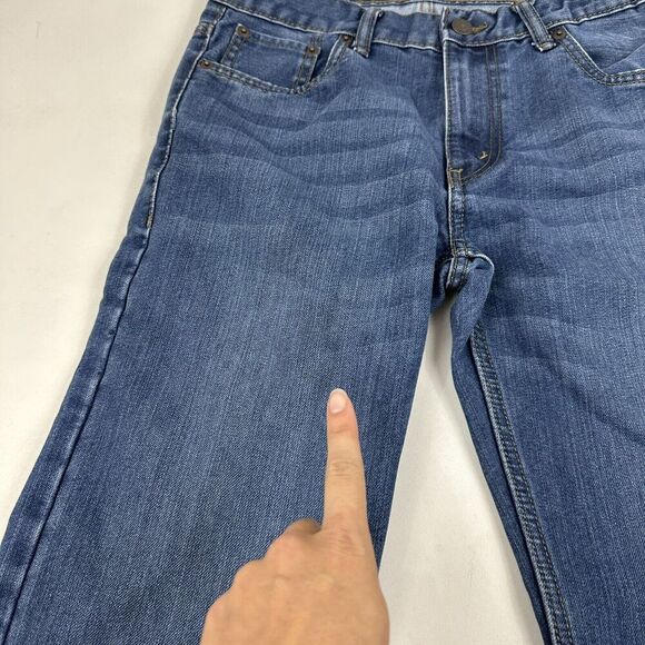 Levi's Boys 505 Regular Fit Straight Leg Denim Blue Jeans Sz 16 Actual 29x31 - Picture 3 of 9